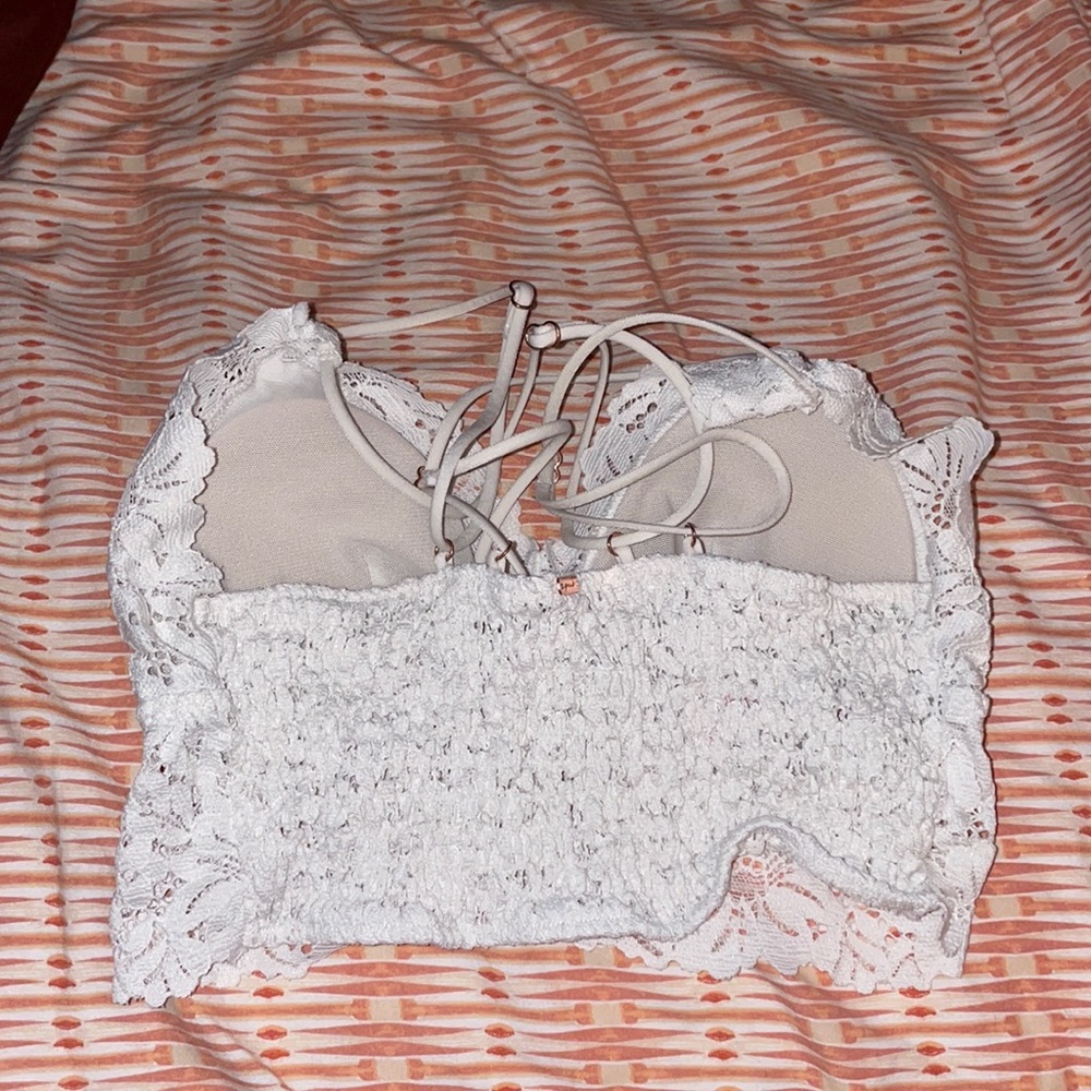 Small White Bralette - PINK VS